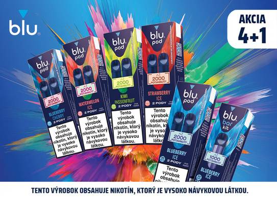 blu bar pody podľa nálady, nakúp 4 pody a získaj 1 balenie pod alebo kit