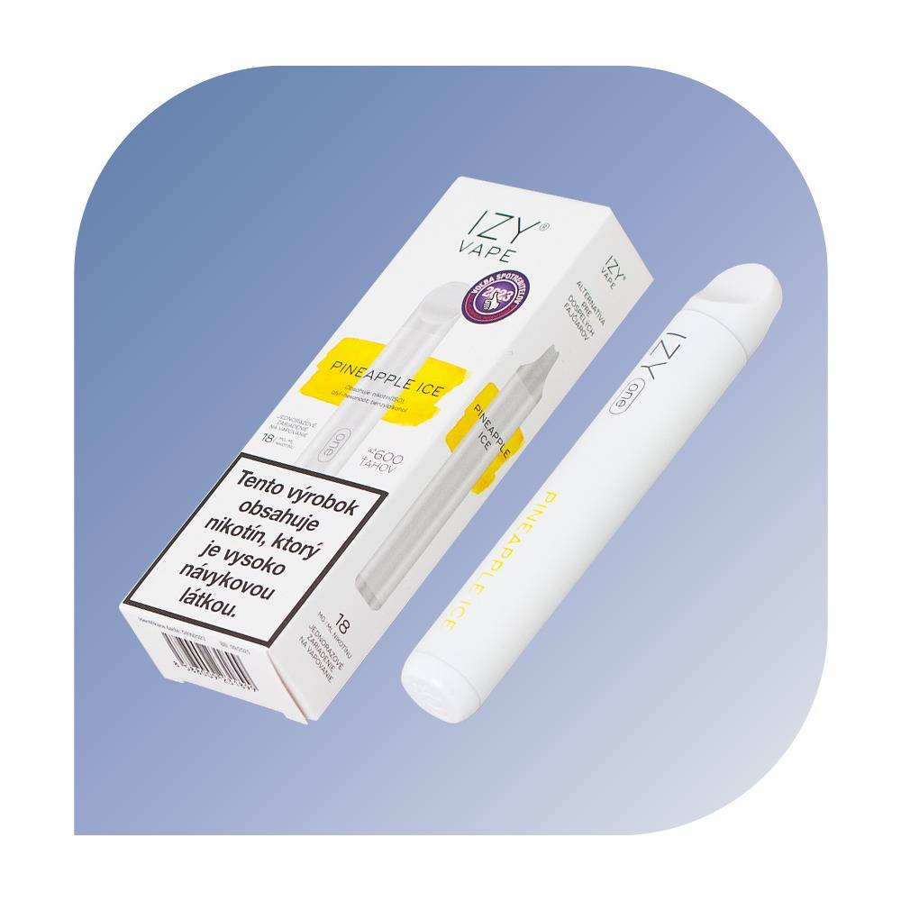 IZY one 600 Puffs - Pineapple Ice (18mg/ml) - jednorazovu00e1 bezdymka