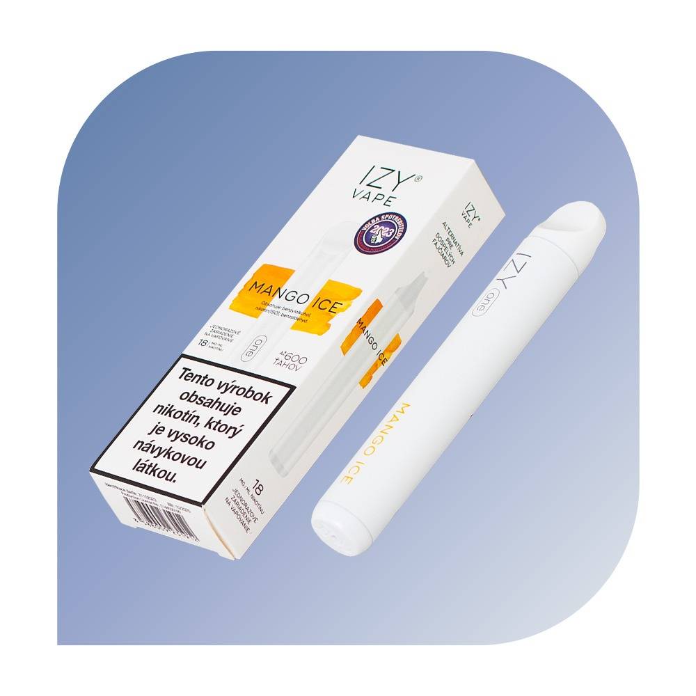 IZY one 600 Puffs - Mango Ice (18mg/ml) - jednorazovu00e1 bezdymka