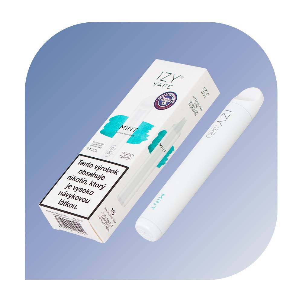 IZY ONE 600 Puffs - Mint (18mg/ml) - jednorazovu00e1 bezdymka