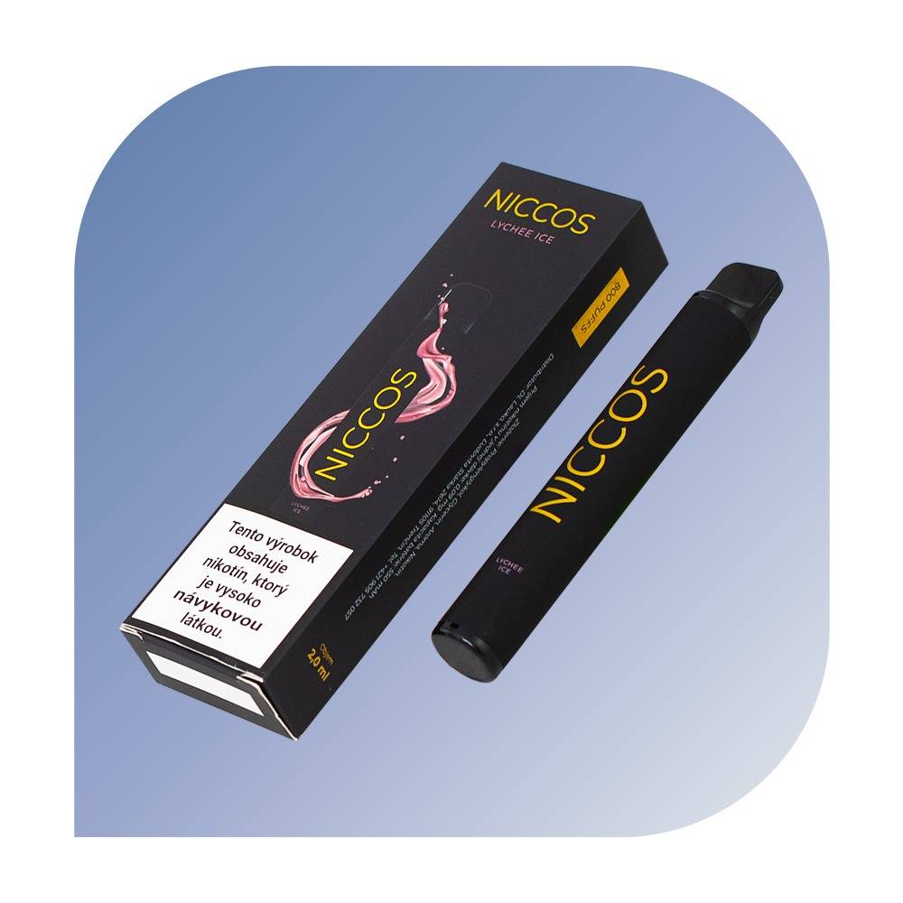 Niccos 800 Puffs - Lychee Ice (20mg/ml) - jednorazovu00e1 bezdymka