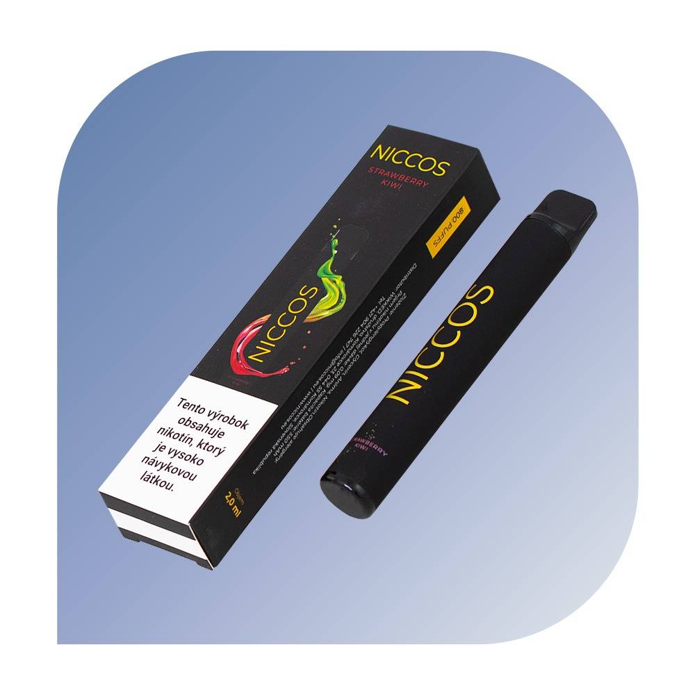 Niccos 800 Puffs - Strawberry Kiwi (20mg/ml) - jednorazovu00e1 bezdymka
