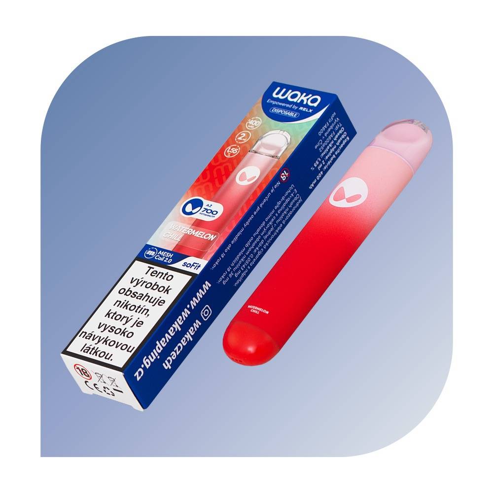 Waka soFit 700 Puffs - Watermelon Chill (18mg/ml) - jednorazovu00e1 bezdymka