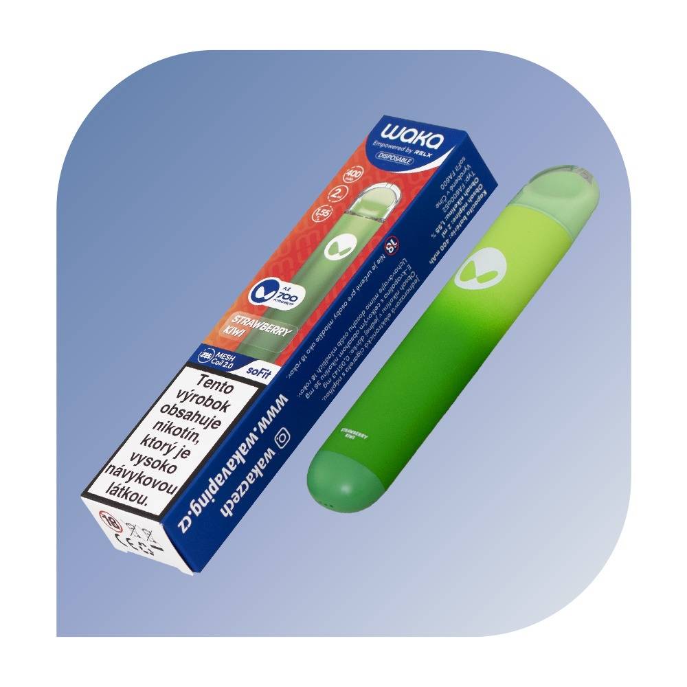 Waka soFit 700 Puffs - Strawberry Kiwi (18mg/ml) - jednorazovu00e1 bezdymka
