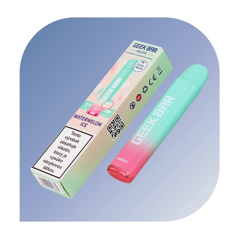Geek Bar Meloso 600 Puffs - Watermelon Ice (20mg/ml) - jednorazovu00e1 bezdymka