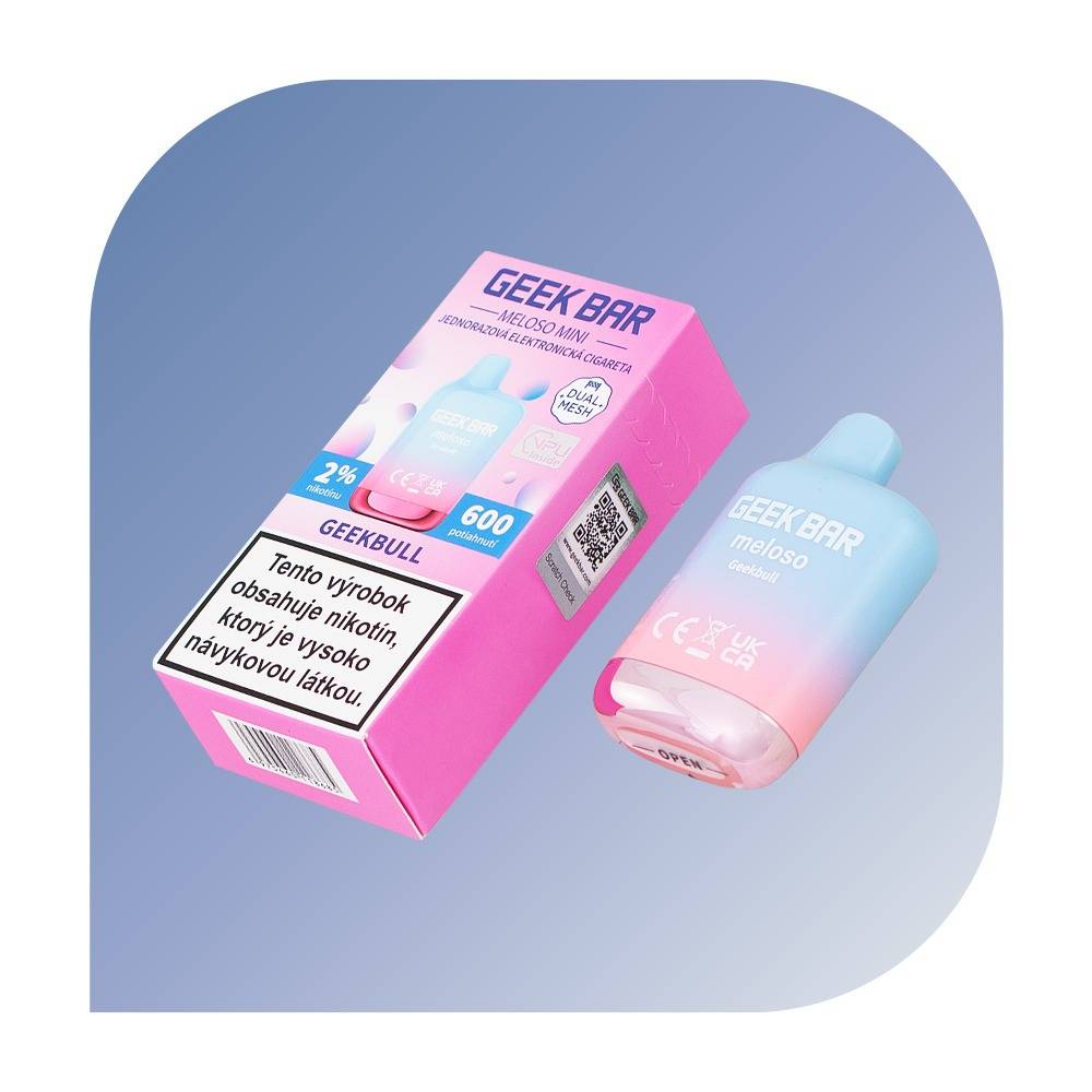 Geek Bar Meloso Mini 600 Puffs - Geekbull (20mg/ml) - jednorazovu00e1 bezdymka