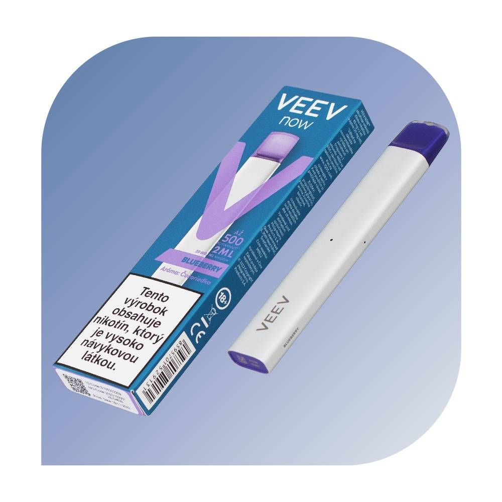 VEEV NOW 500 Puffs - Blueberry (20mg/ml) - jednorazovu00e1 bezdymka