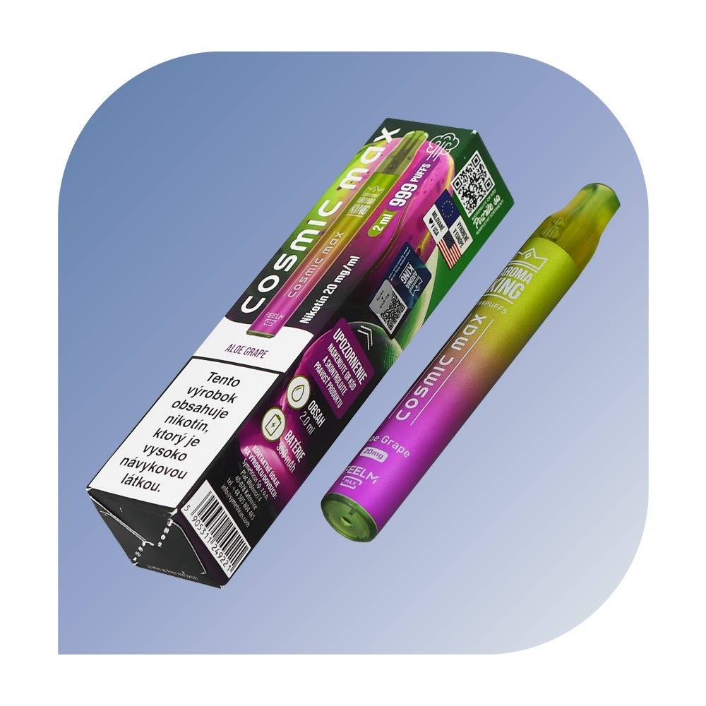 Aroma King Cosmic Max 999 - Aloe Grape (20mg/2ml) - jednorazovu00e1 bezdymka