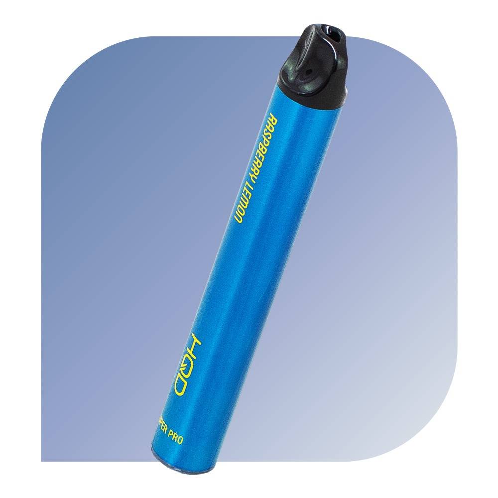 HQD SUPER PRO 600 Puffs - Raspberry Lemon (20mg/2ml) - jednorazová e-cigareta
