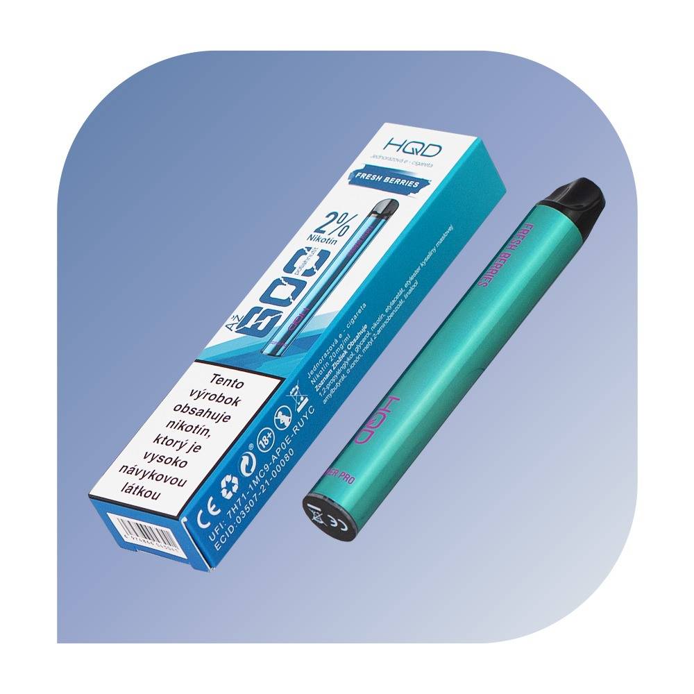HQD SUPER PRO 600 Puffs - Blueberry Raspberry (20mg/2ml) - jednorazovu00e1 e-cigareta