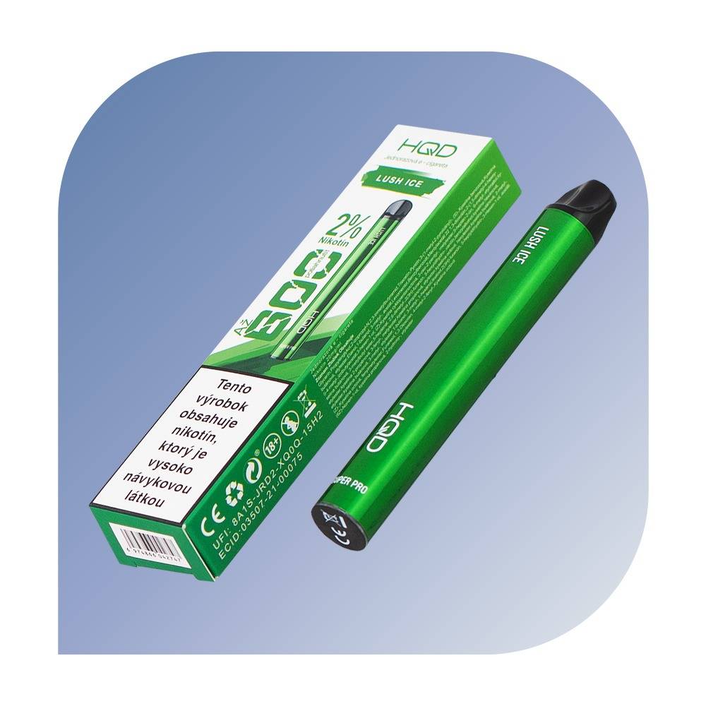 HQD SUPER PRO 600 Puffs - Lush Ice (20mg/2ml) - jednorazová e-cigareta