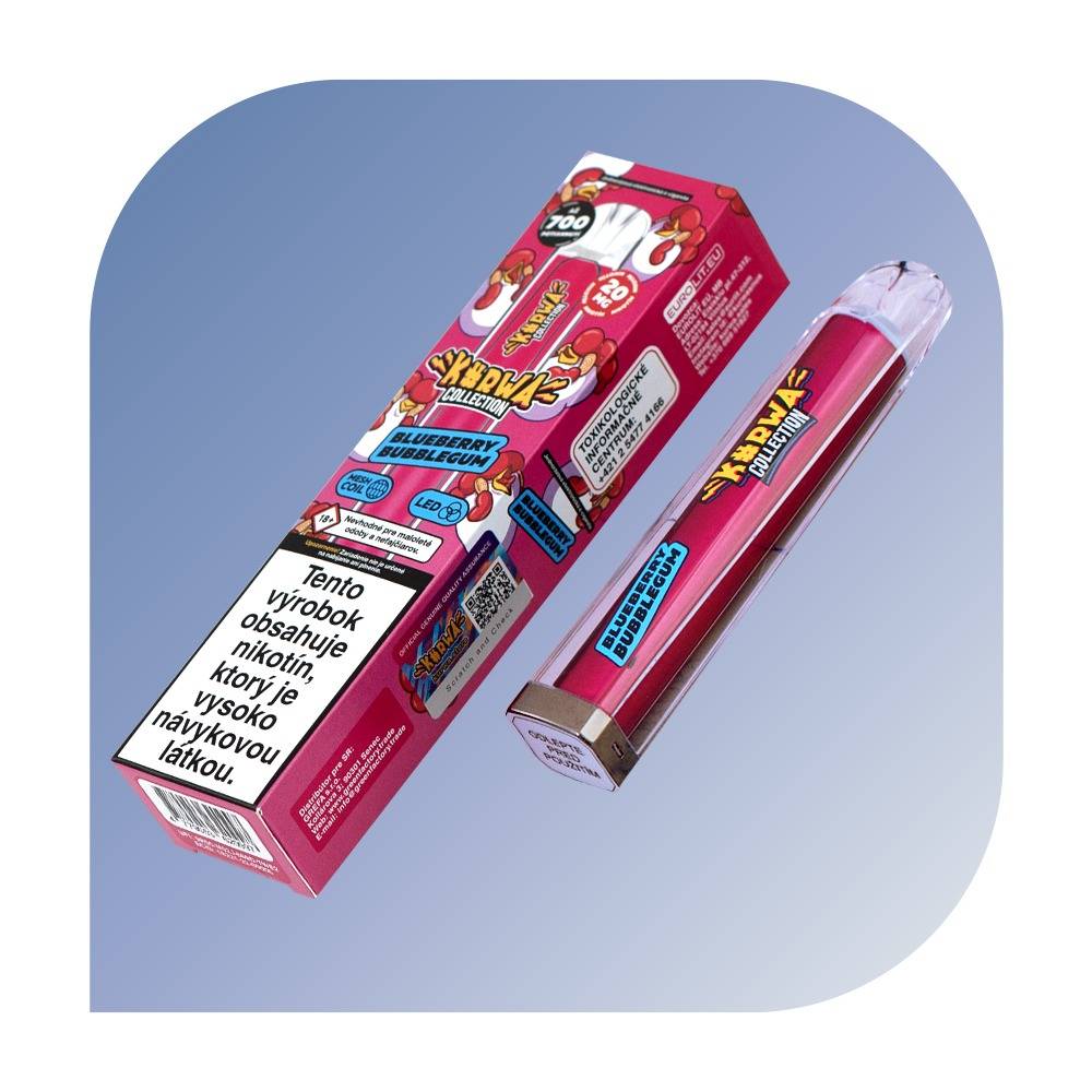 REYMONT K#RWA 700 Puffs - Blueberry Bubblegum (20mg/2ml) - jednorazová bezdymka