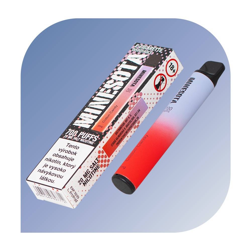 Minesota 700 Puffs - Cotton Candy (20mg/ml) - jednorazová bezdymka