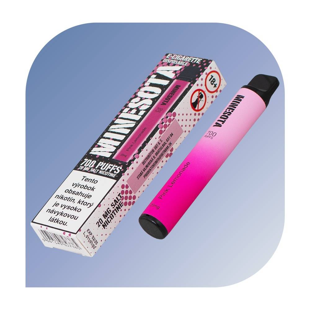 Minesota 700 Puffs - Pink Lemonade (20mg/ml) - jednorazová bezdymka