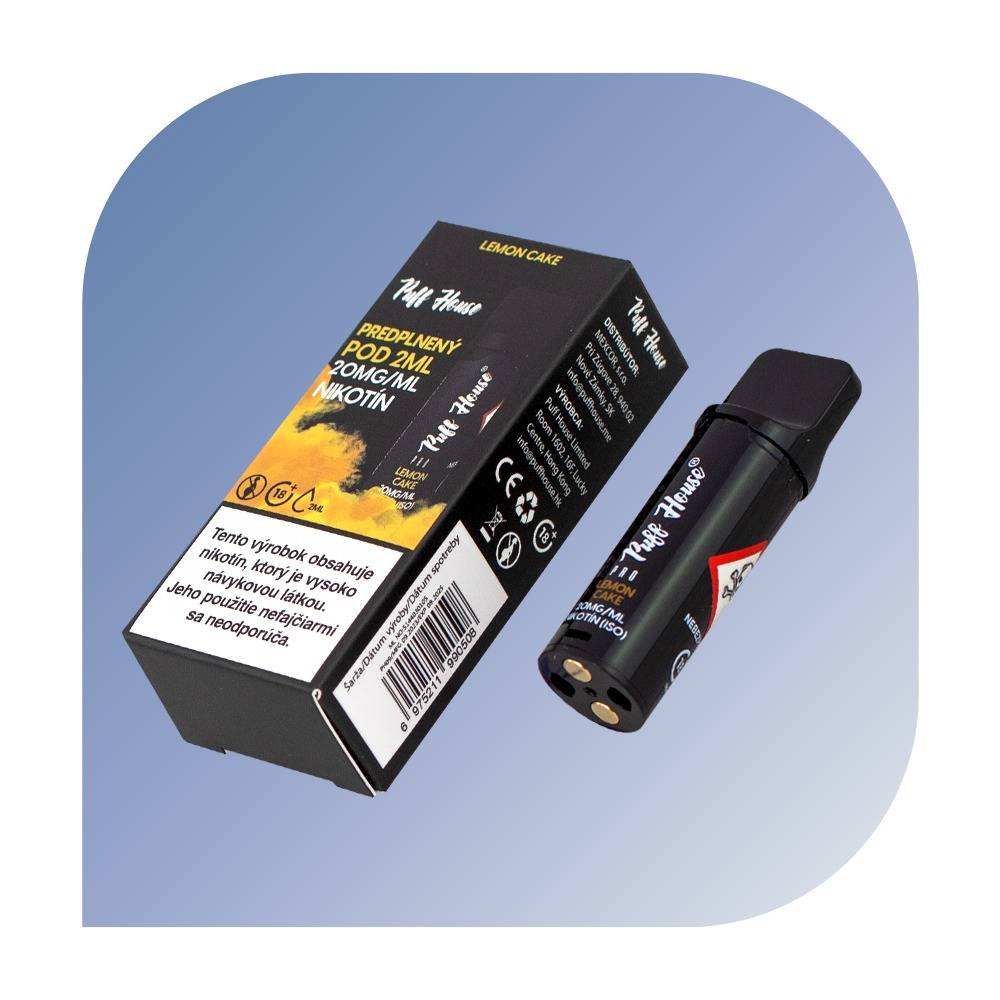 Puff House - Lemon Cake (20mg/ml) - vymeniteľný POD