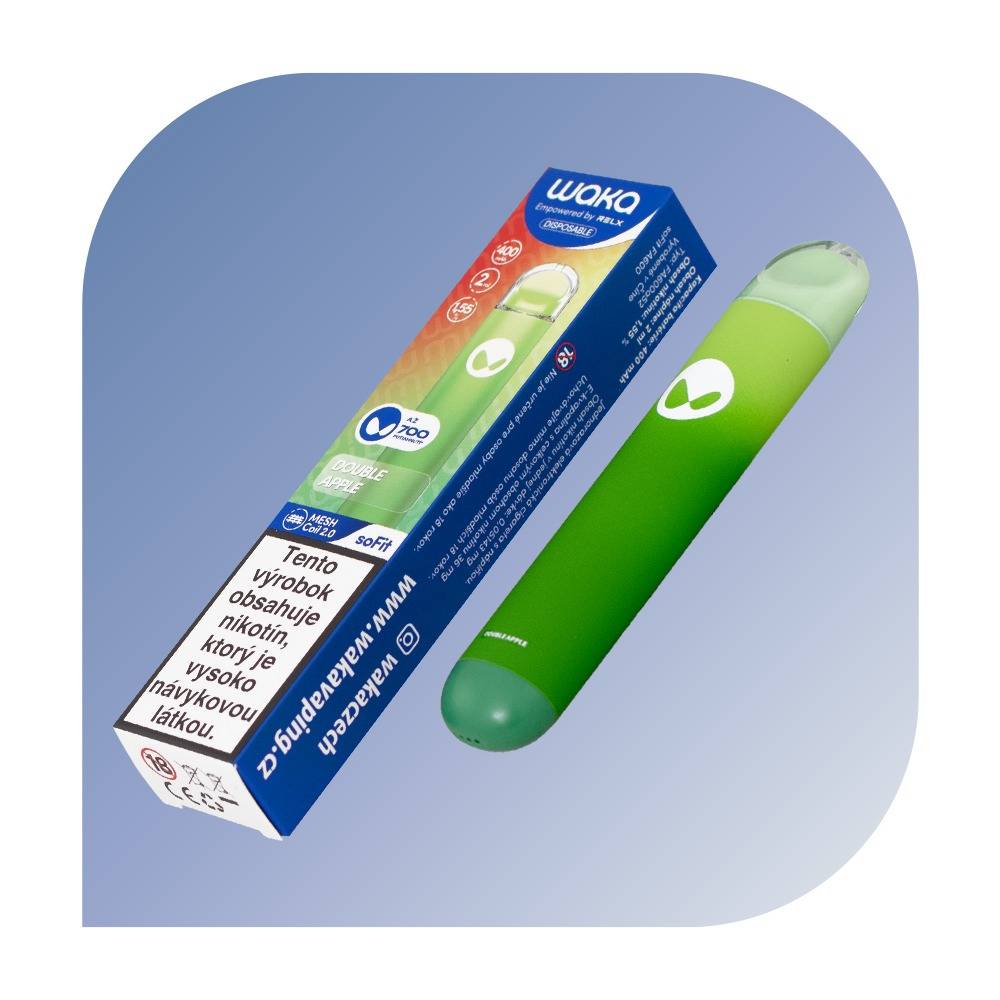 Waka soFit 700 Puffs - Double Apple (18mg/ml) - jednorazová bezdymka