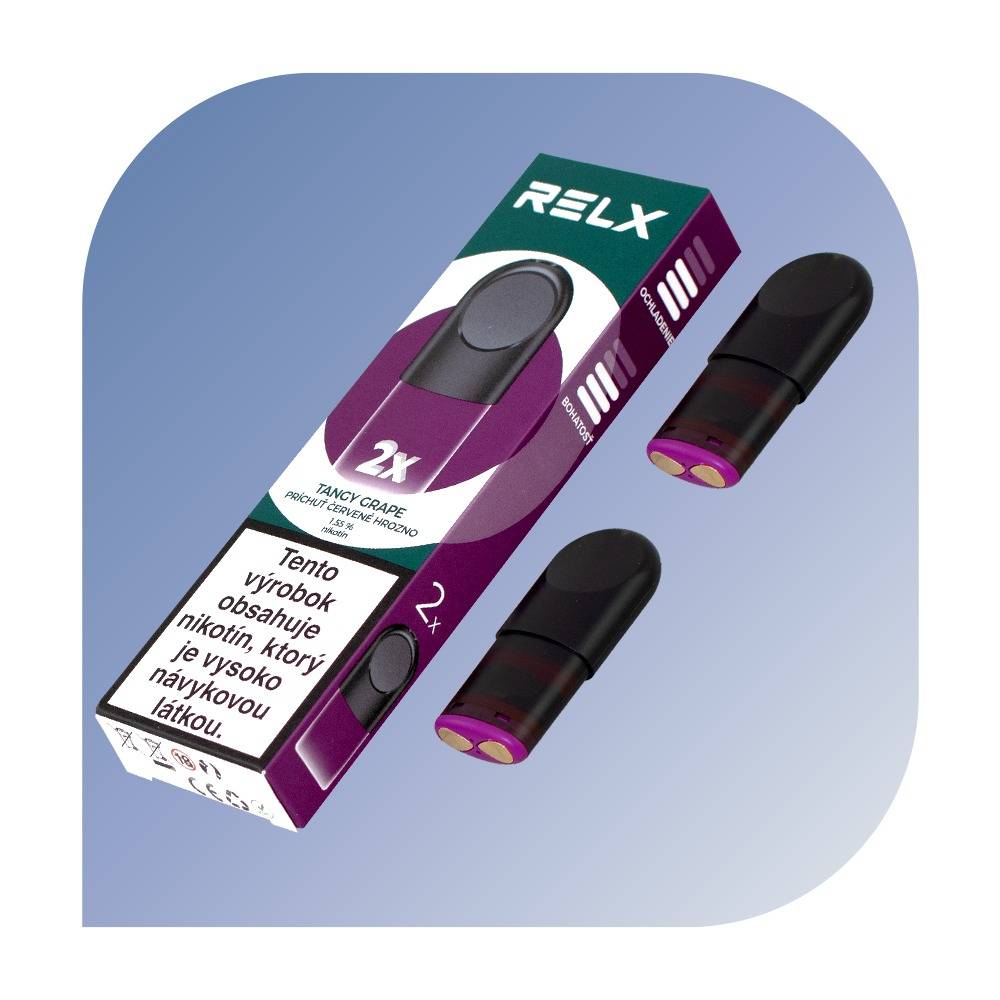 Relx - Tangy Grape (18mg/ml) - vymeniteľný POD 2ks