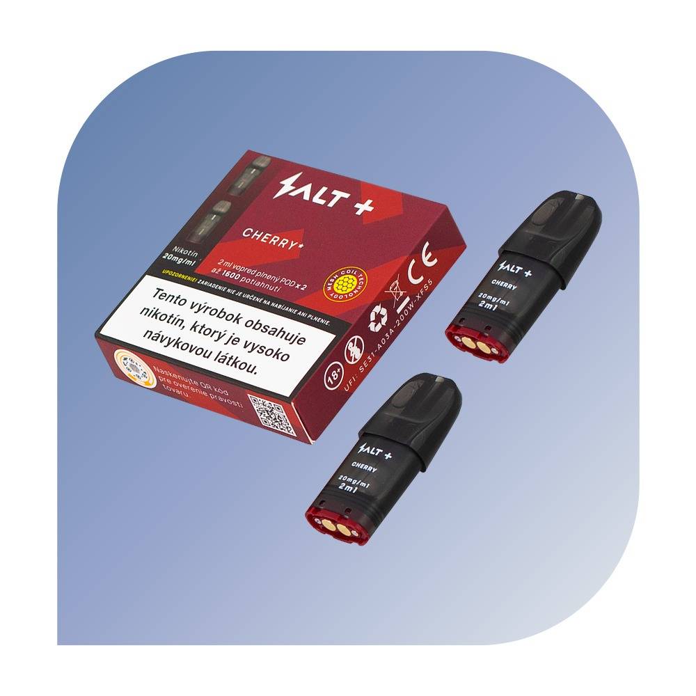 Salt Plus - Cherry (20mg/ml) - vymeniteľný POD 2ks