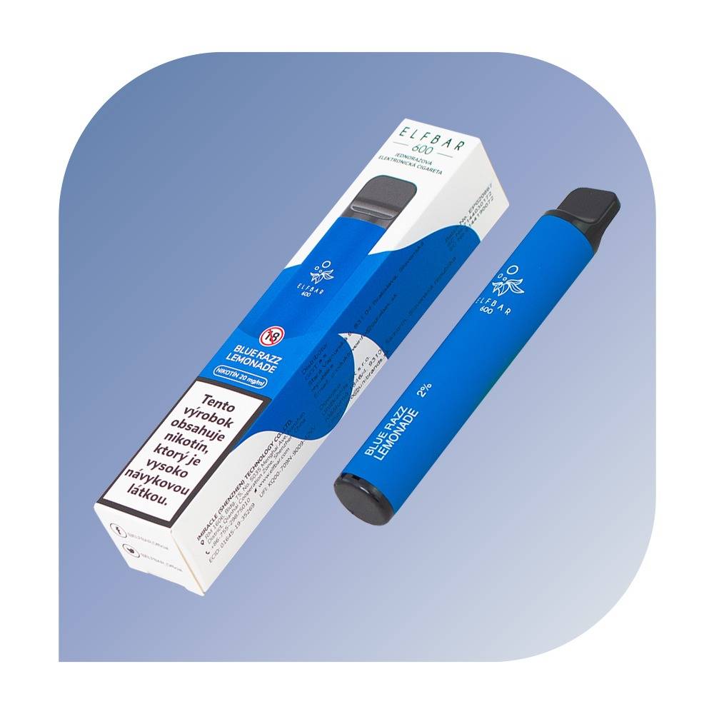 Elfbar 600 Puffs - Blue Razz Lemonade (20mg/ml) - jednorazová bezdymka