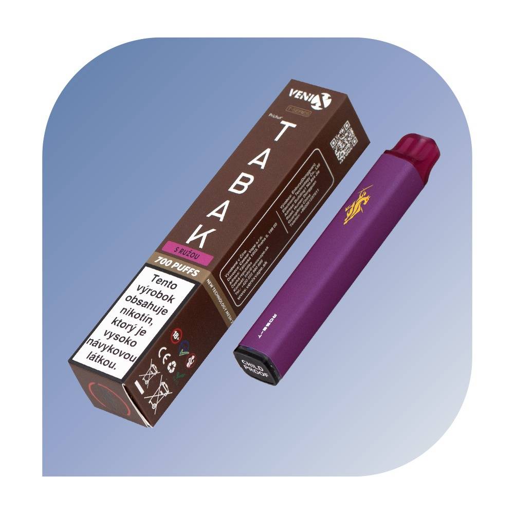 VENIX - Rose-T (18mg/ml) - jednorazová bezdymka