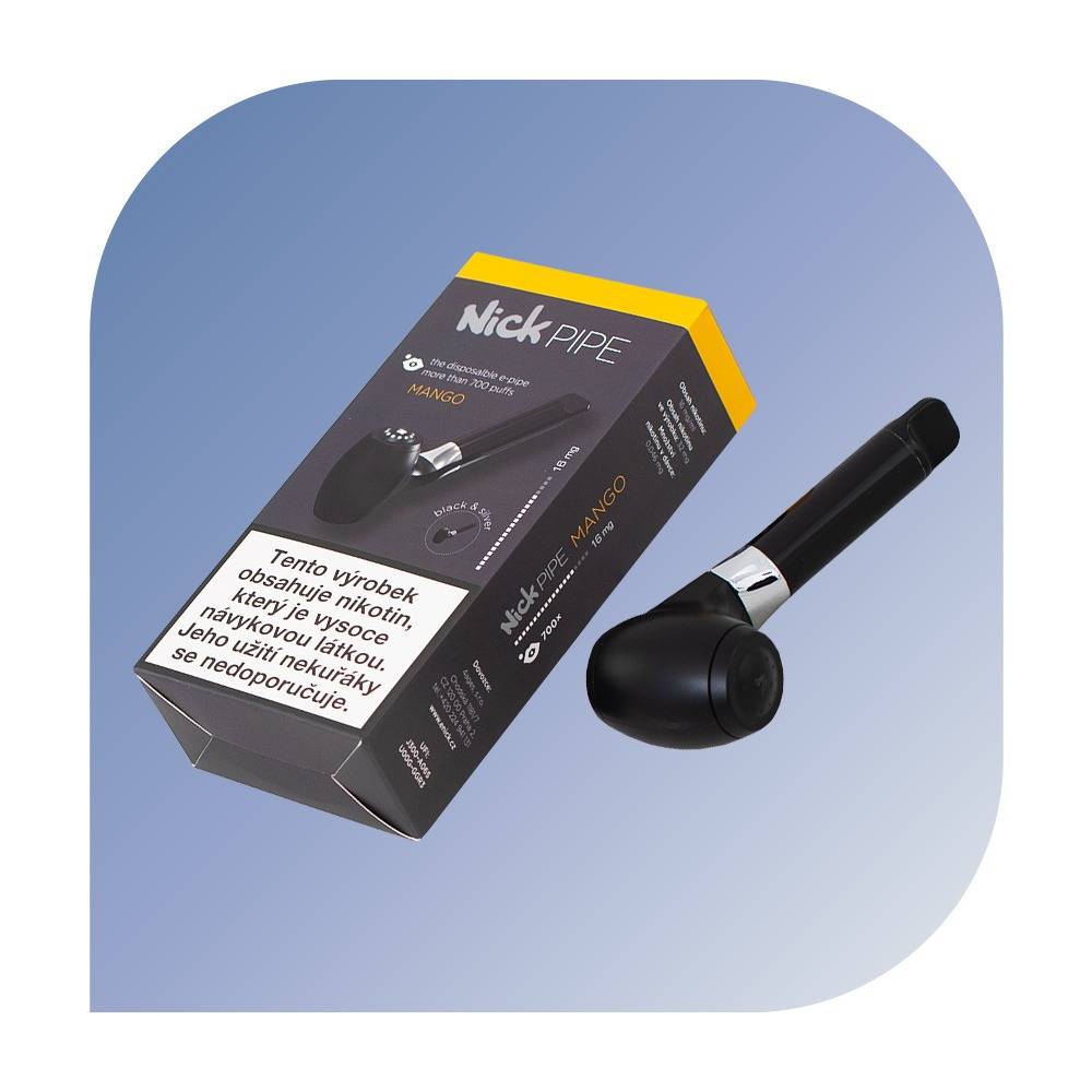 Nick PIPE 700 Puffs - Mango (16mg nikotu00ednu) - e-fajka