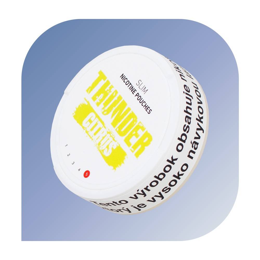 Thunder 5 - Citrust Slim (16mg/g) - nikotu00ednovu00e9 vrecu00fau0161ka