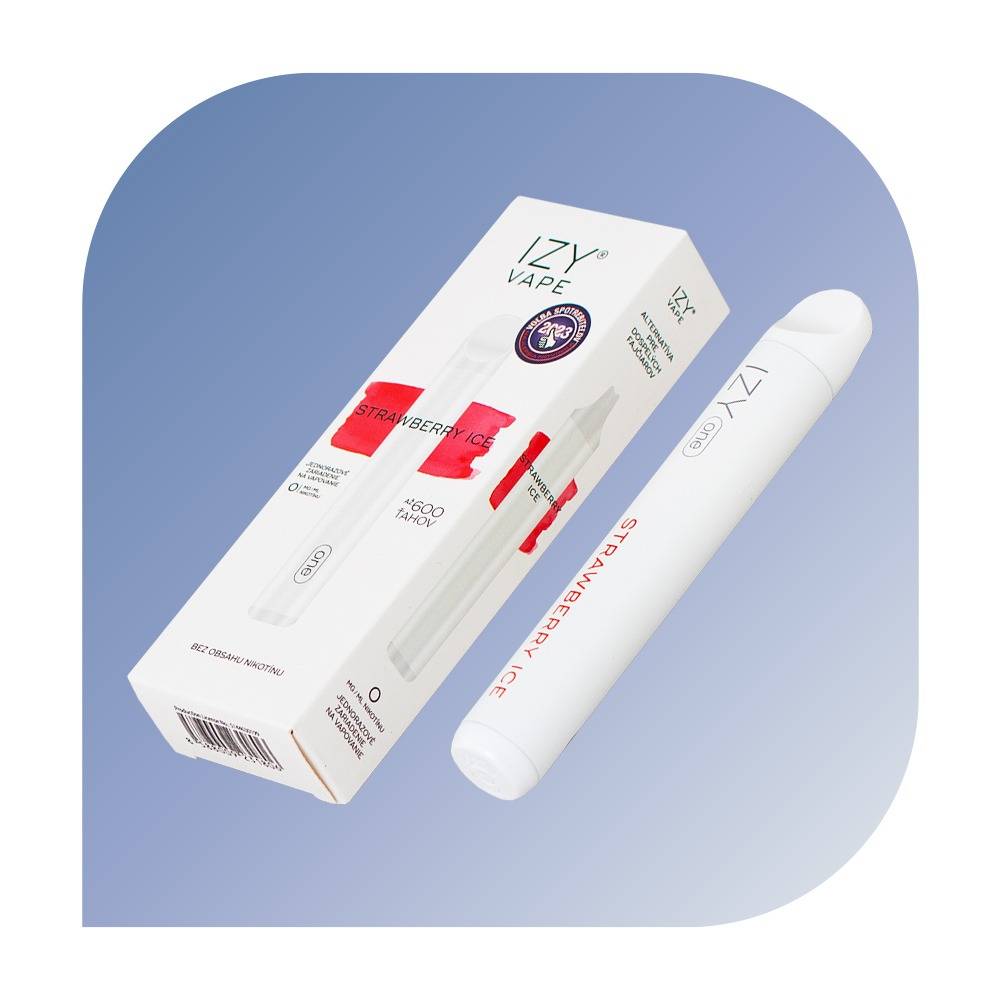 IZY ONE 600 Puffs - Strawberry Ice (0mg/ml) - jednorazovu00e1 bezdymka