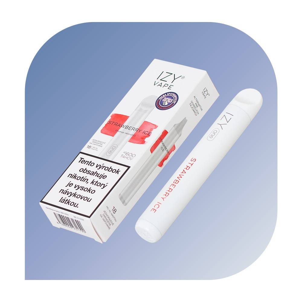 IZY ONE 600 Puffs - Strawberry Ice (18mg/ml) - jednorazovu00e1 bezdymka