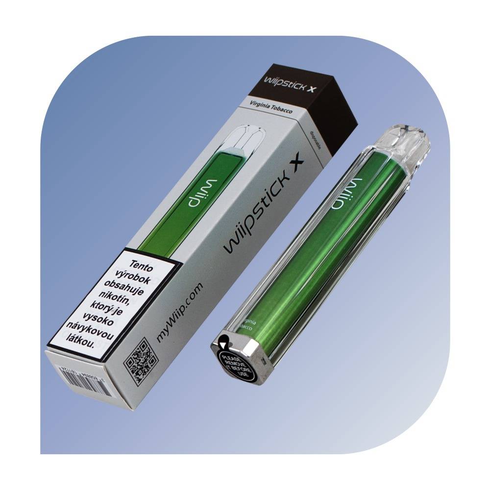 WIIPSTICK X - Virginia Tobacco (18mg/ml) - jednorazová bezdymka
