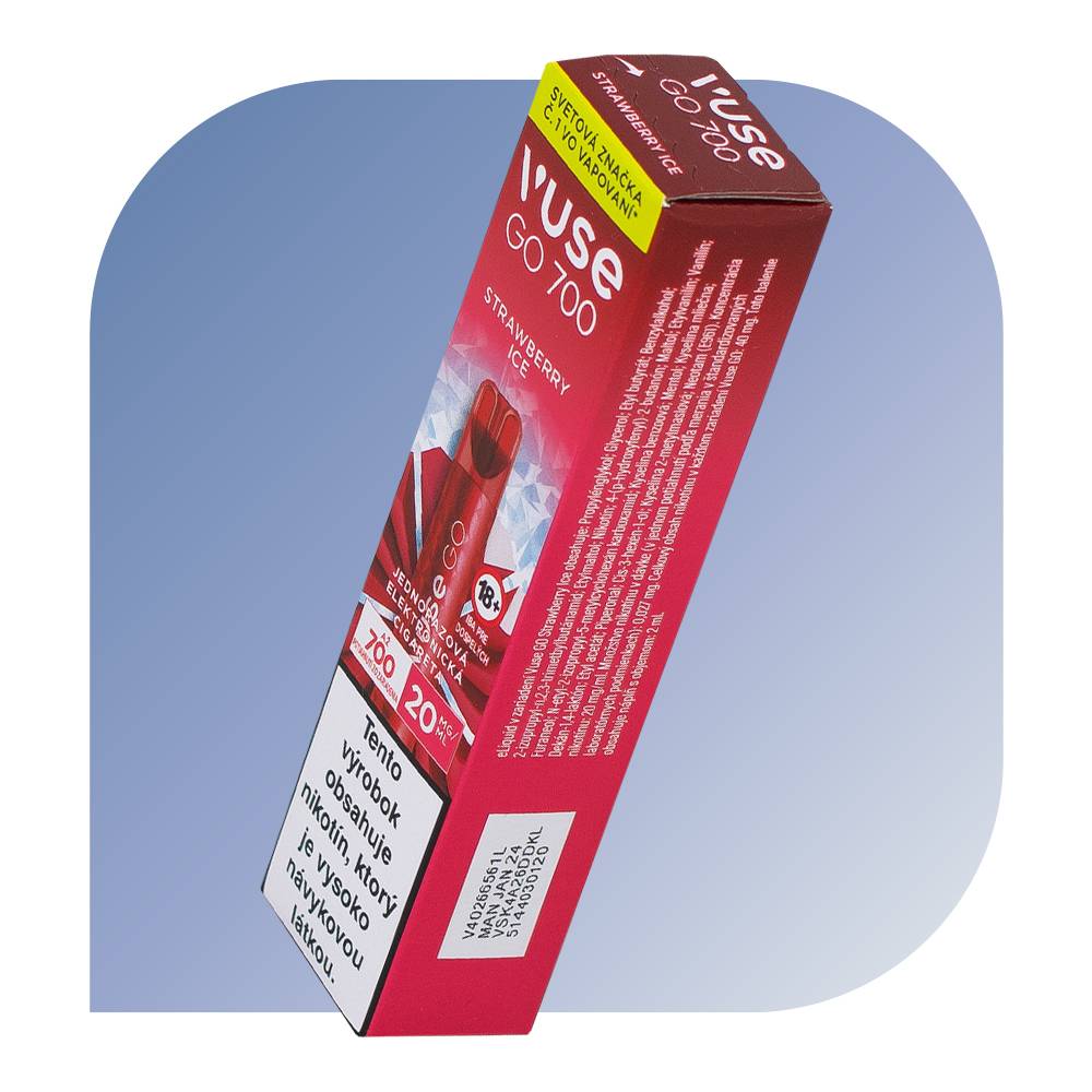 vuse go strawberry ice 700 Vuse Go 700 Strawberry Ice - Vape Descartable 700 Puffs