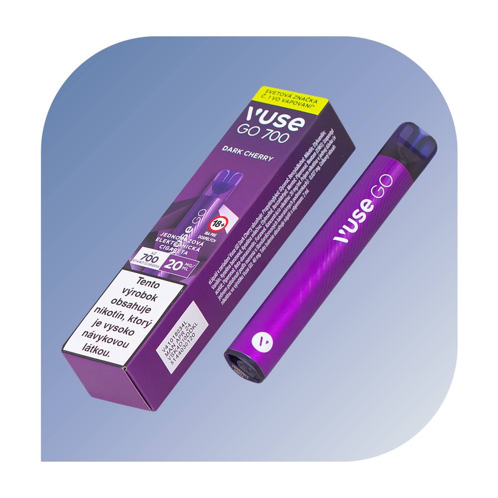 vuse go dark cherry Vuse GO 1000 – Dark Cherry – 20mg/ml main image 1