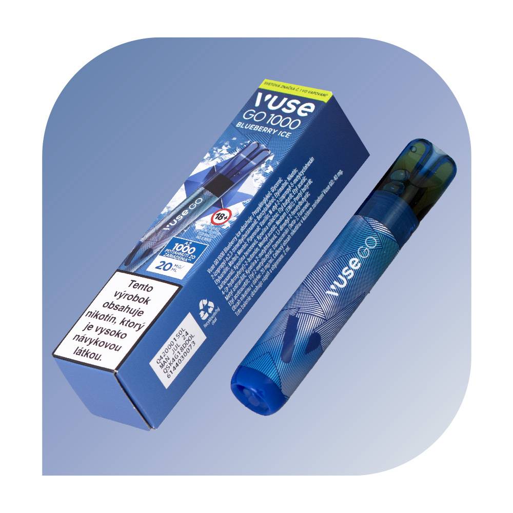 vape mystery box VUSE GO 1000 Puffs - Blueberry Ice (20mg/ml)