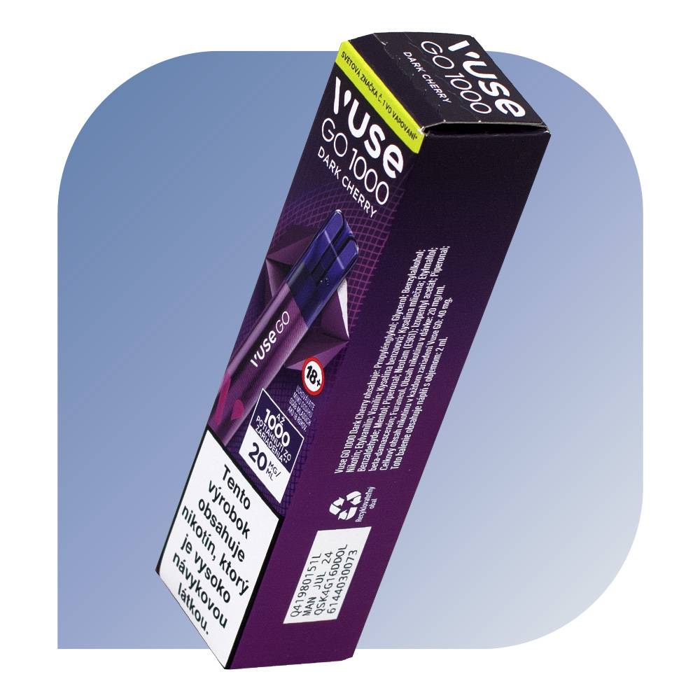 VUSE GO 1000 Puffs - Dark Cherry (20mg/ml) | Gudvio.sk