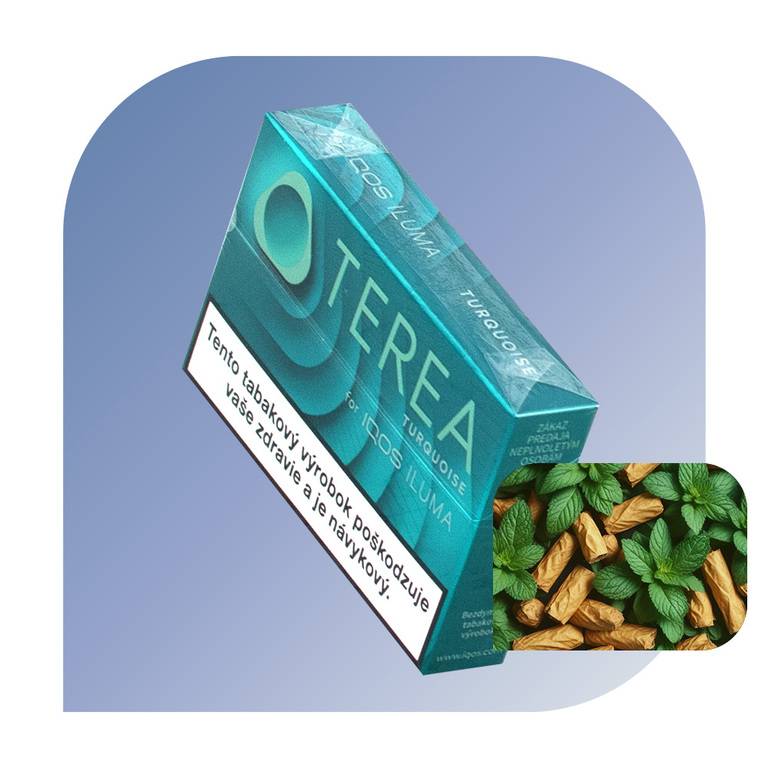 TEREA Turquoise Mint 6,2 g - náplne do IQOS ILUMA