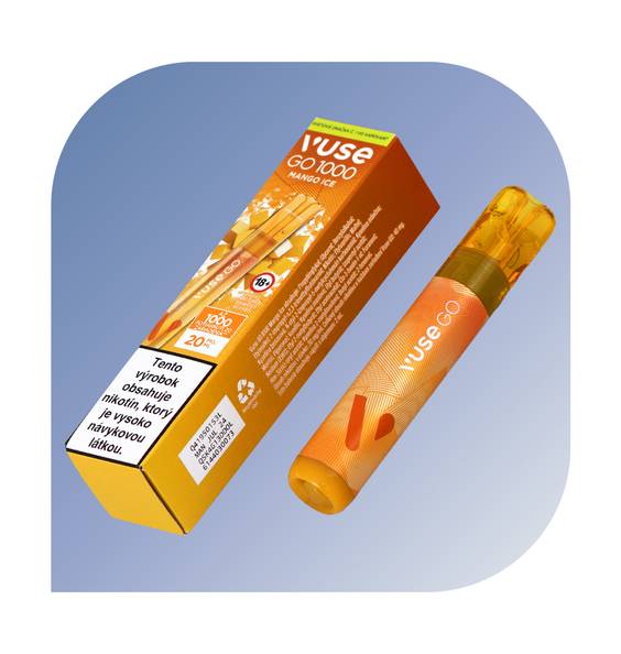 VUSE GO 1000 Puffs - Mango Ice (20mg/ml) | Gudvio.sk VUSE GO 1000 Puffs - Mango Ice (20mg/ml) | Gudvio.sk